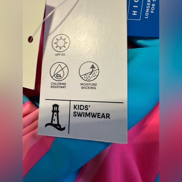 Lands’ End Size XL (14-16) Striped Swim Top NWT - Picture 6 of 7